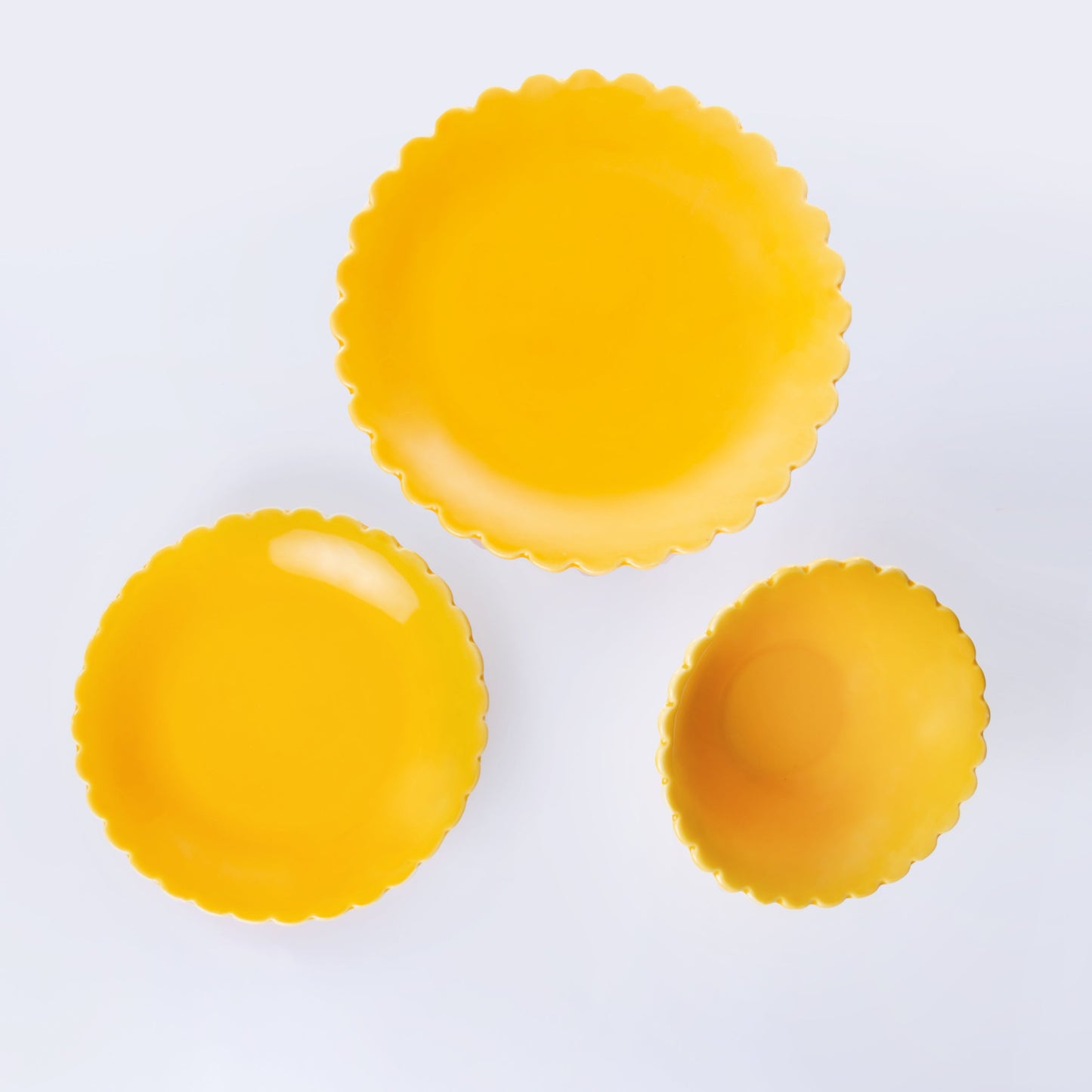 Aparelho De Jantar Izabel Amarelo - 12 Peças
