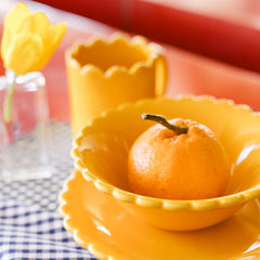 Aparelho De Café Da Manhã Izabel Amarelo - 12 Peças
